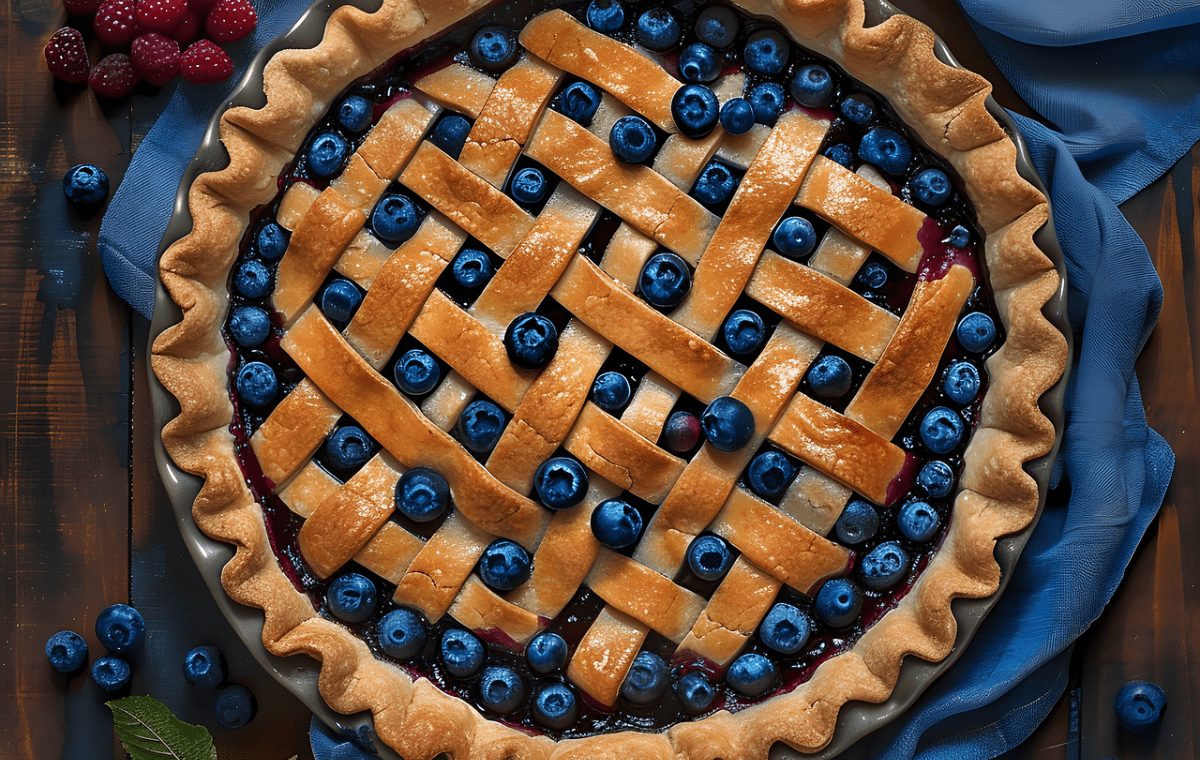 Tarte aux Myrtilles Fraîches de ma Grand-mère